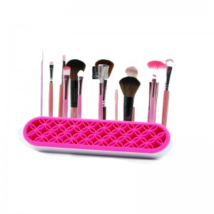 Siliconen make-up borstelhouder, siliconen make-up borstel organizer, multifunctionelenagelborstelorganisator voor hetnaaien van ambachtelijke gereedschappen, schilderborstels, opslag van vastgereedschappen, vastgereedschap